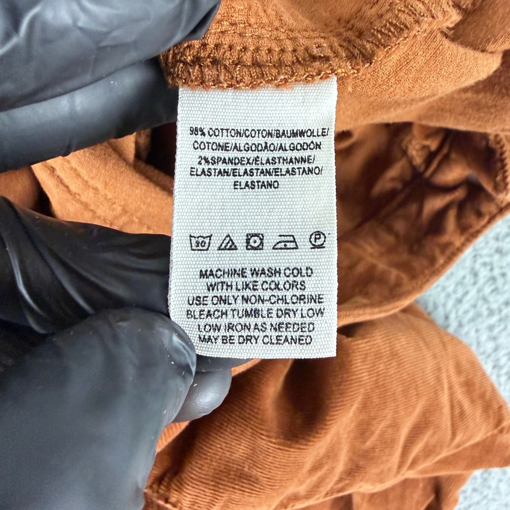Free People Just Float On Flare Jeans Womens 27 Rust Orange Corduroy Bell Bottom - Picture 14 of 16